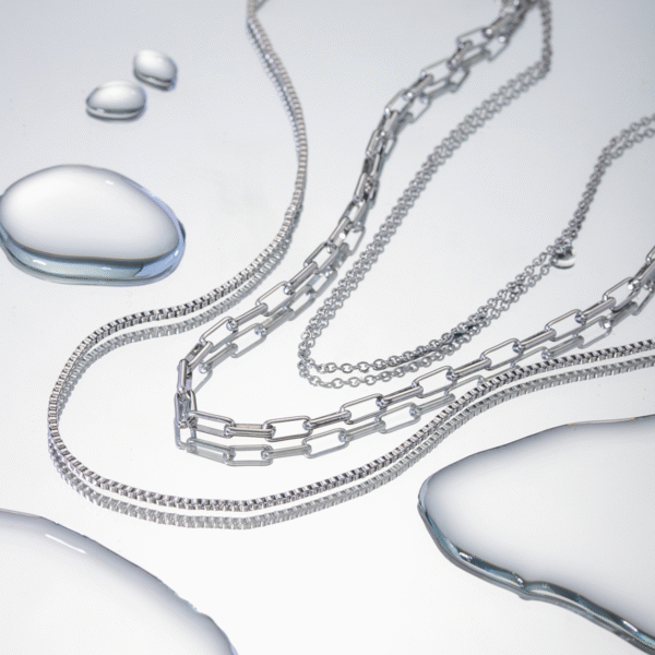 Steel Grace – Triple Layer Stainless Necklace - Image 8