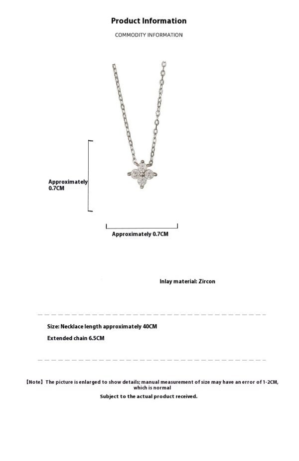 Radiant Blossom Moissanite Necklace - Image 5