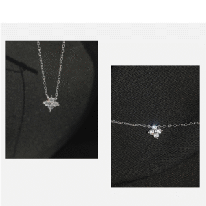 Radiant Blossom Moissanite Necklace