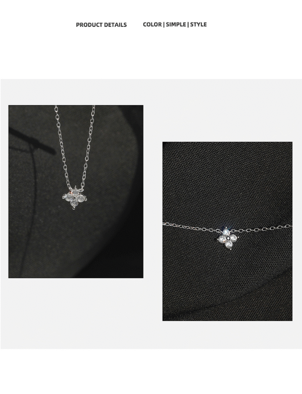 Radiant Blossom Moissanite Necklace