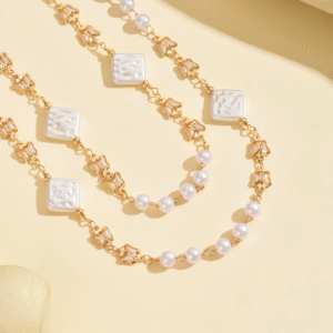 Radiant Pearl Layered Necklace