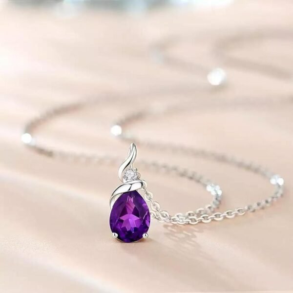 Lucky Crystal Drop Necklace - Image 3