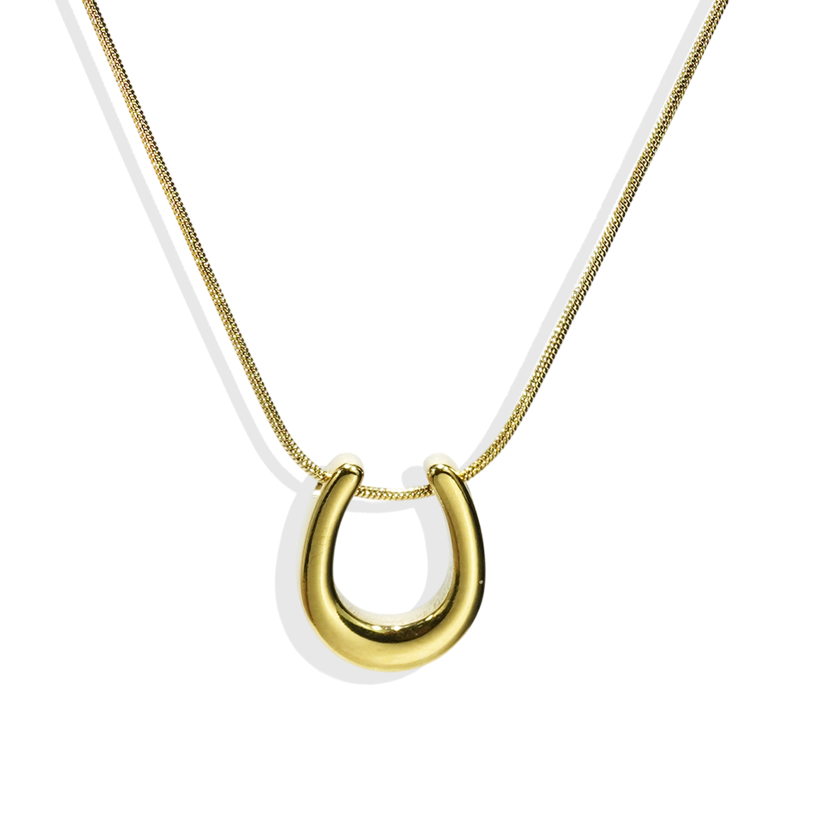 Lucky Horseshoe Pendant Necklace