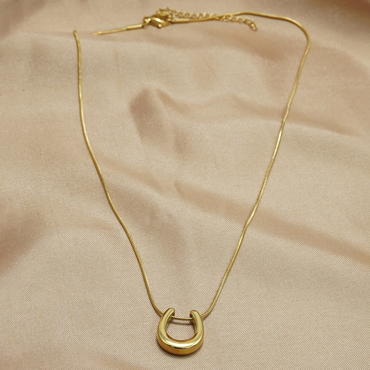 Lucky Horseshoe Pendant Necklace - Image 6