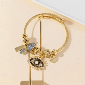 Gold-Plated Mood-Responsive Necklace | Stainless Steel Modern Minimalist Jewelry with Color-Shifting Resin Pendant, Hypoallergenic Skin-Safe Gift for Women/Wife/Mom by Lucky Charms Beasts